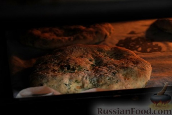 Дрожжевые лепёшки на йогурте, с кинзой, укропом и зелёным луком Дрожжевые лепёшки на йогурте, с кинзой, укропом и зелёным луком