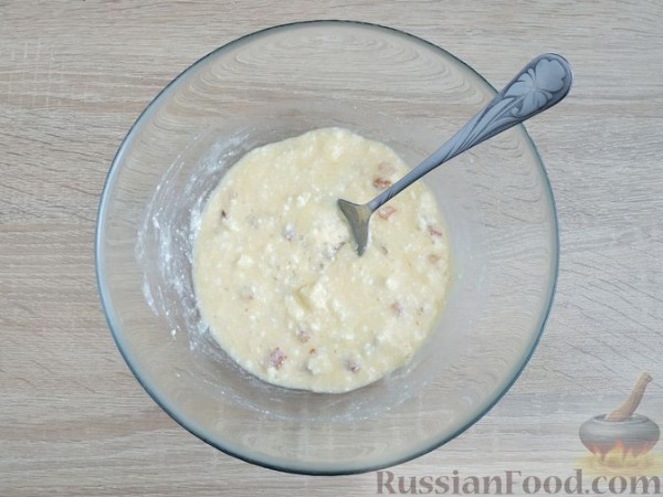 Сладкий омлет с творогом и курагой Сладкий омлет с творогом и курагой