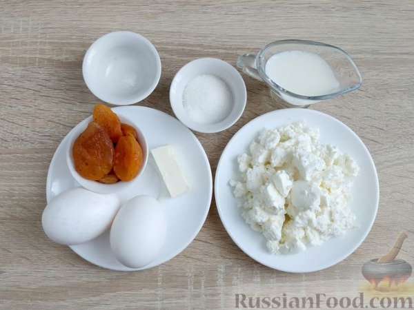 Сладкий омлет с творогом и курагой Сладкий омлет с творогом и курагой