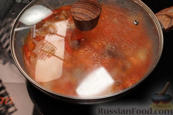 Кускус с овощами и мясом, на сковороде Кускус с овощами и мясом, на сковороде