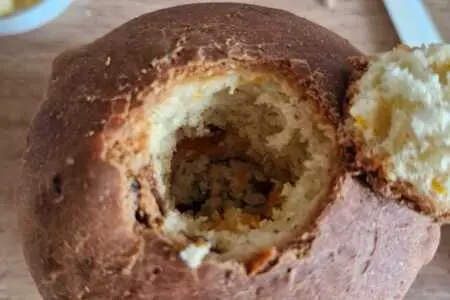 Сливочный кулич с начинкой Сливочный кулич с начинкой