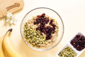 Овсяное печенье с бананом Овсяное печенье с бананом