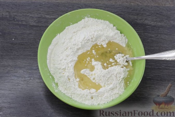 Постный тёртый пирог с малиной Постный тёртый пирог с малиной