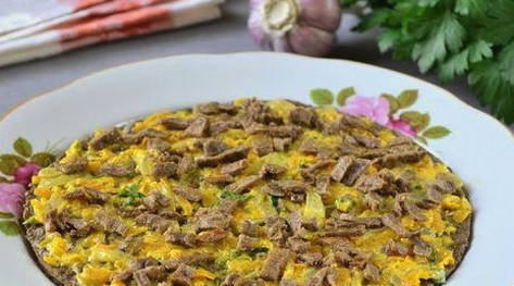 Печеночный торт из свиной печени классический Печеночный торт из свиной печени классический