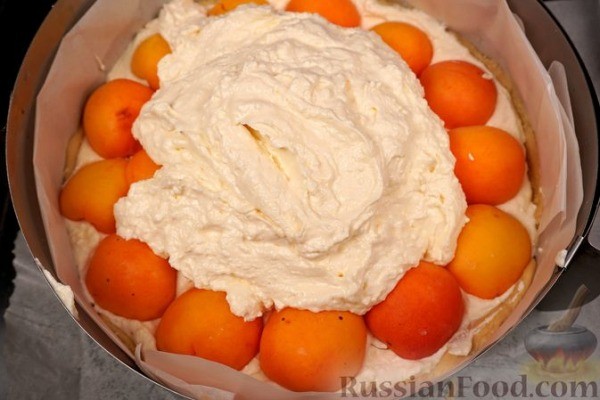 Пирог с творогом и абрикосами Пирог с творогом и абрикосами