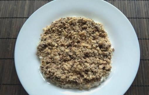 Салат Мимоза с сыром и консервами классический Салат Мимоза с сыром и консервами классический