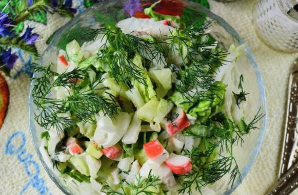 Крабовый салат классический Крабовый салат классический
