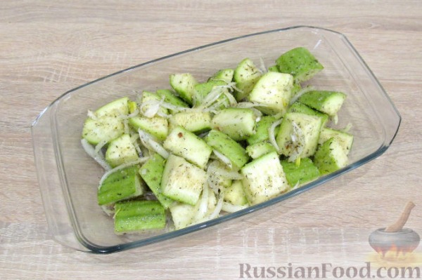 Курица с кабачками в духовке Курица с кабачками в духовке