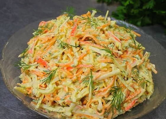 Крабовый салат классический Крабовый салат классический