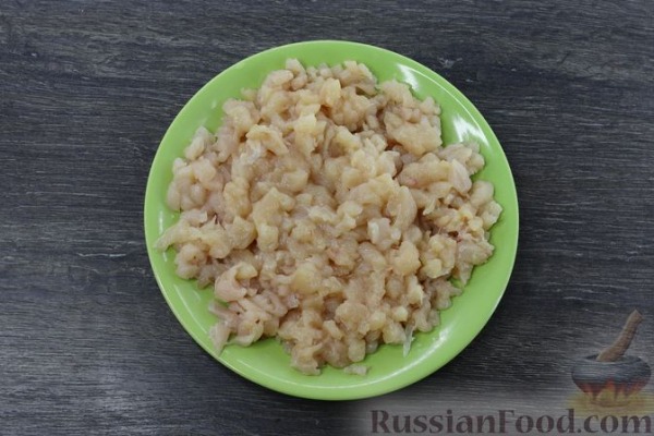 Рубленые куриные котлеты с сыром, запечённые в духовке Рубленые куриные котлеты с сыром, запечённые в духовке
