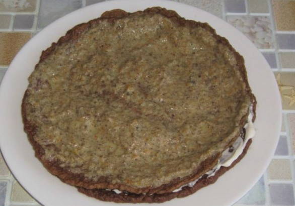 Печеночный торт из свиной печени классический Печеночный торт из свиной печени классический
