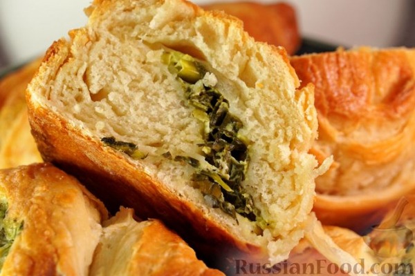 Самса с сыром и зеленью Самса с сыром и зеленью