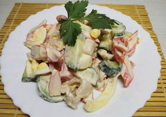Крабовый салат классический Крабовый салат классический