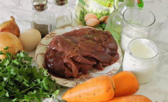 Печеночный торт из куриной печени Печеночный торт из куриной печени