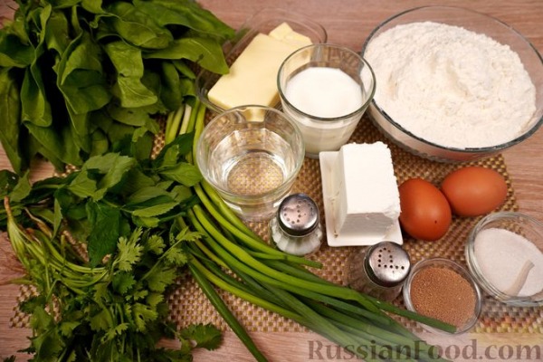 Самса с сыром и зеленью Самса с сыром и зеленью