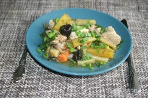 Рецепт: Индейка с овощами — с любистоком