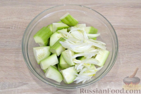 Курица с кабачками в духовке Курица с кабачками в духовке