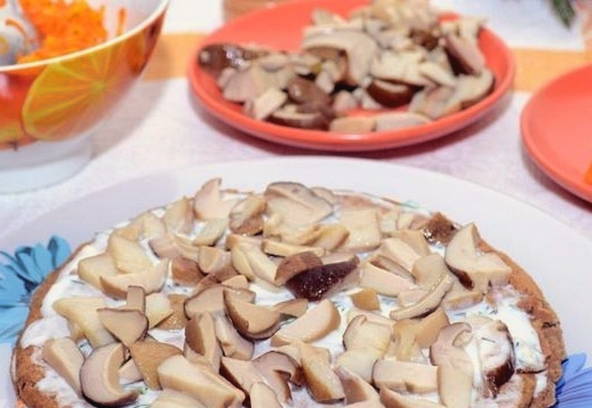 Печеночный торт из куриной печени Печеночный торт из куриной печени