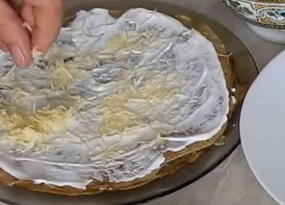 Печеночный торт из куриной печени Печеночный торт из куриной печени