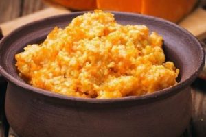 Пшенная каша с тыквой на молоке
