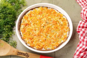 Печеночный торт с морковью Печеночный торт с морковью