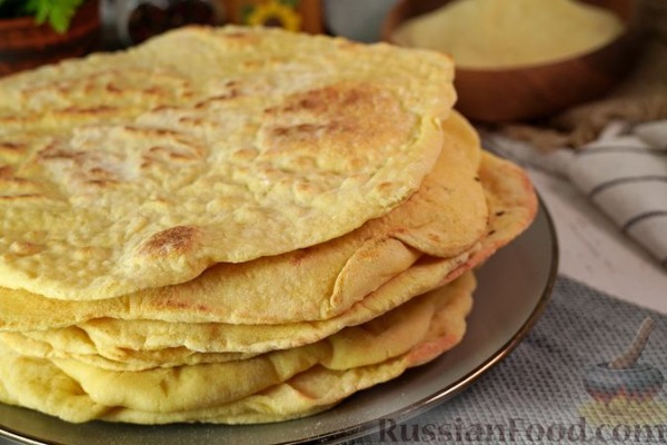 Пита из цельнозерновой муки (греческая лепёшка)