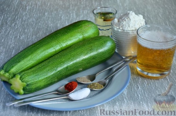 Кабачки в пивном кляре (без яиц) Кабачки в пивном кляре (без яиц)