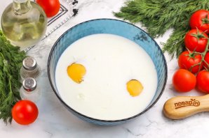 Блины с курицей и сыром Блины с курицей и сыром