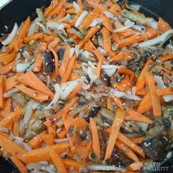 Рецепт: Лапша удон - Удон с баклажанами, морковью и кунжутом на сковороде. Ужин в азиатском стиле. Рецепт: Лапша удон - Удон с баклажанами, морковью и кунжутом на сковороде. Ужин в азиатском стиле.