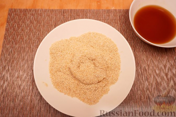 Масляные симиты в кунжуте Масляные симиты в кунжуте