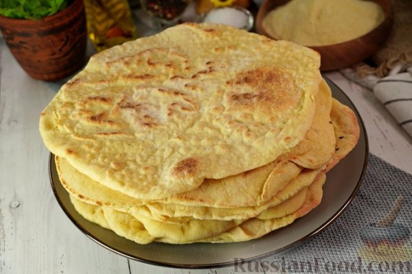 Пита из цельнозерновой муки (греческая лепёшка)