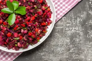Винегрет рецепт классический с горошком и солеными огурцами