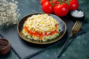 Рыбный салат мимоза