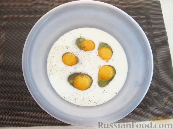 Запечённые кабачки в яично-молочной заливке, с сыром Запечённые кабачки в яично-молочной заливке, с сыром