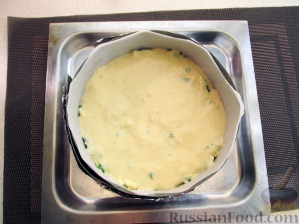 Заливной миндальный пирог с яйцами и зелёным луком (без муки) Заливной миндальный пирог с яйцами и зелёным луком (без муки)