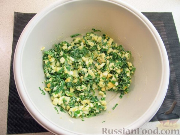 Заливной миндальный пирог с яйцами и зелёным луком (без муки) Заливной миндальный пирог с яйцами и зелёным луком (без муки)