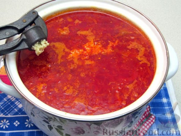 Борщ со свининой и квашеной капустой Борщ со свининой и квашеной капустой