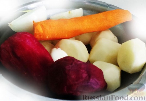 Борщ с курицей