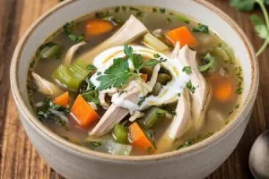 Суп из копченой курицы