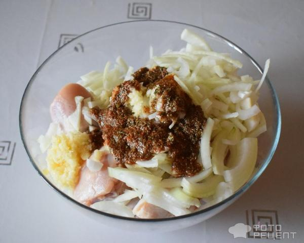 Рецепт: Куриные голени с грузинскими травами - запечённые в духовке Рецепт: Куриные голени с грузинскими травами - запечённые в духовке