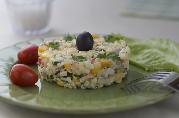 Крабовый салат с огурцом Крабовый салат с огурцом