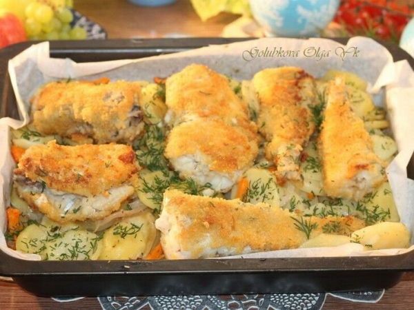 Минтай в пергаменте и со сливочным вкусом