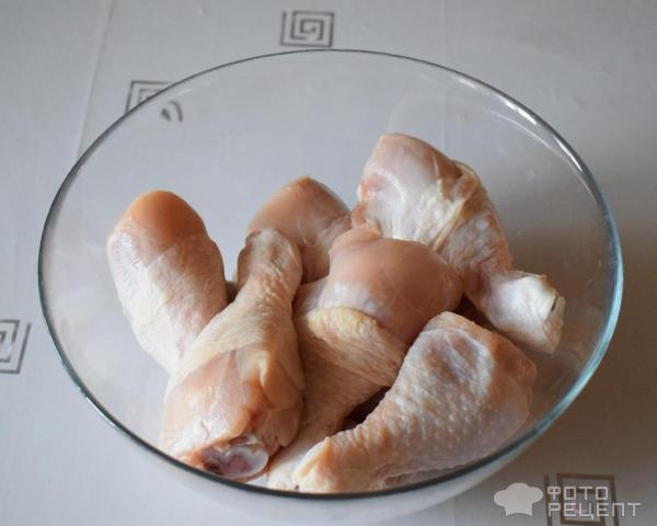 Рецепт: Куриные голени с грузинскими травами - запечённые в духовке Рецепт: Куриные голени с грузинскими травами - запечённые в духовке