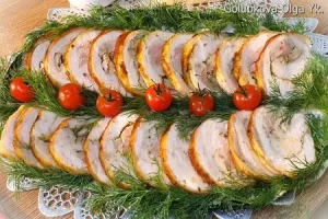 Куриный рулет с паприкой