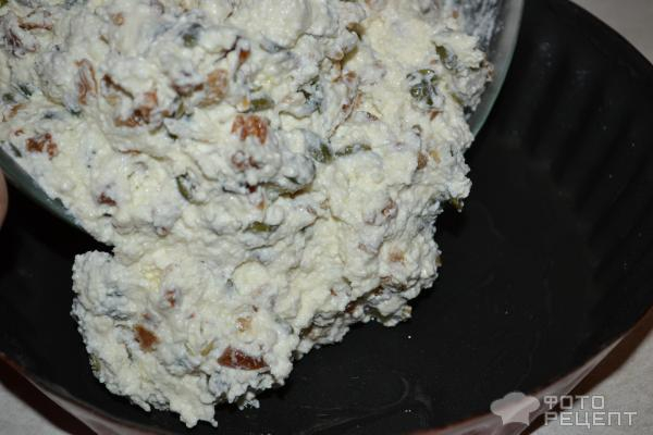 Рецепт: Запеканка творожно-фруктовая - С изюмом, тыквенными семечками и сиропом из смородины Рецепт: Запеканка творожно-фруктовая - С изюмом, тыквенными семечками и сиропом из смородины
