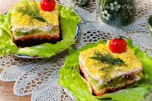 Салат со свеклой и сыром