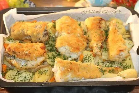 Минтай в пергаменте и со сливочным вкусом