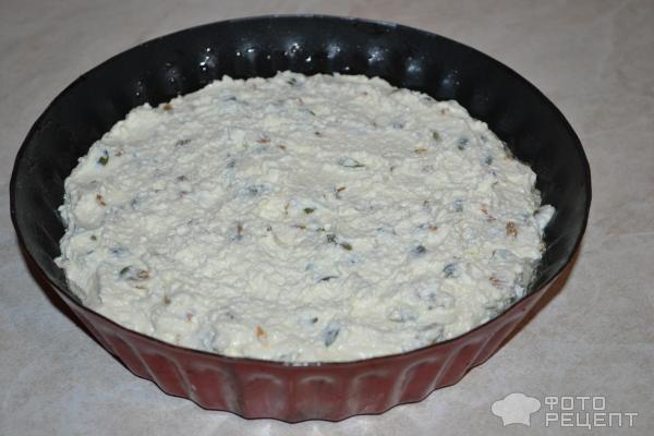 Рецепт: Запеканка творожно-фруктовая - С изюмом, тыквенными семечками и сиропом из смородины Рецепт: Запеканка творожно-фруктовая - С изюмом, тыквенными семечками и сиропом из смородины