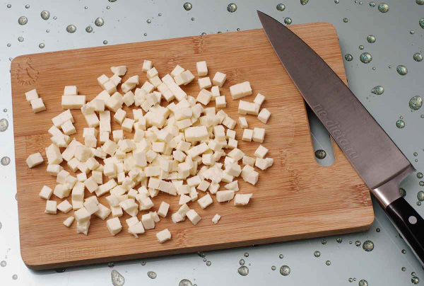 Паста с курицей и козьим сыром