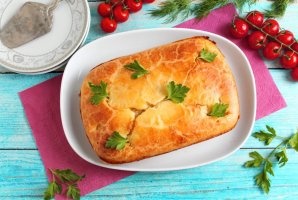 Пирог с палтусом